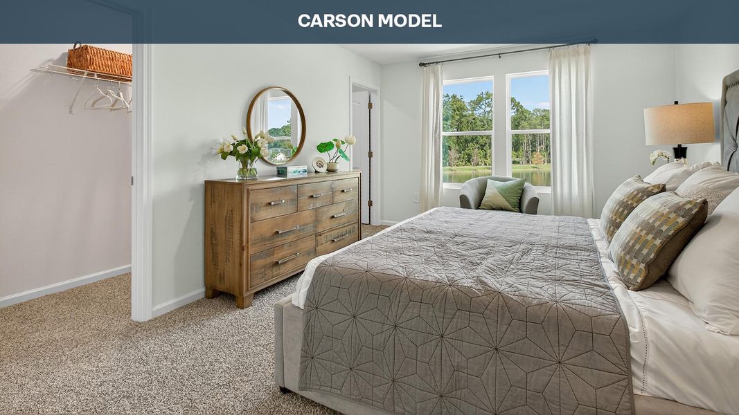 Representative furnished interior of a home built from the CARSON by D.R. Horton in Hansen Creek, Jacksonville (Image 8).