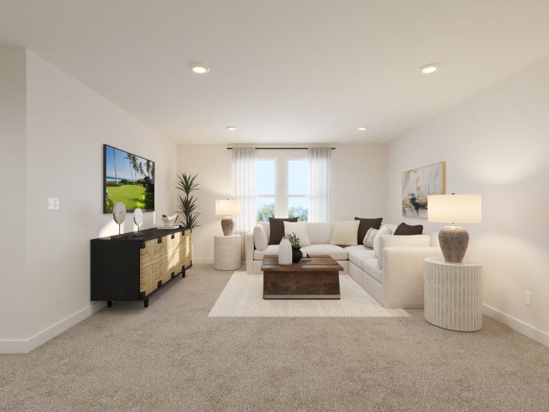 Furnished interior view inside a new home in Station Hill - Reserve Series, Thompson's Station (Image 6).