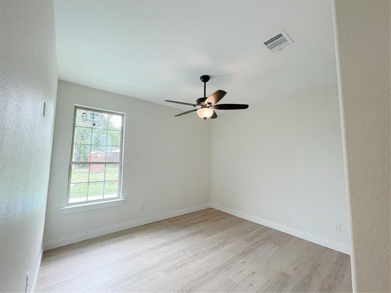 over-looks the left side of the home