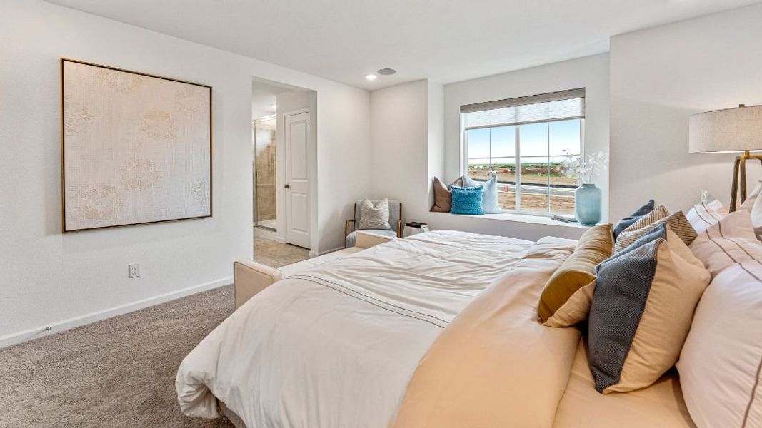 Furnished interior view inside a new home in The Aurora Highlands, Aurora (Image 20).