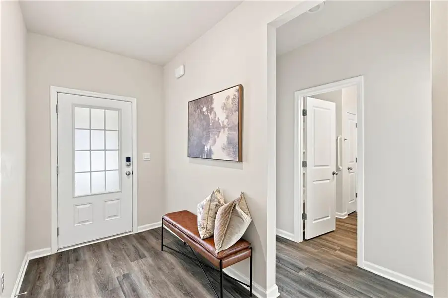 Furnished interior view inside a new home in Parkside at Grayson, Grayson (Image 13).
