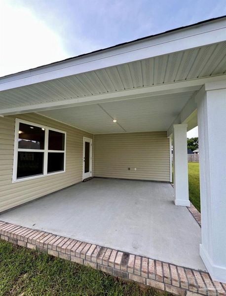 Exterior details and patio area of a home in Allison Acres, Cantonment (Image 3).
