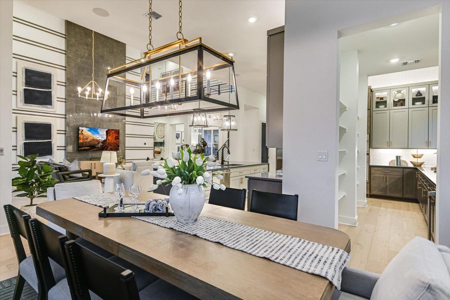 Furnished interior view inside a new home in , Driftwood (Image 10).