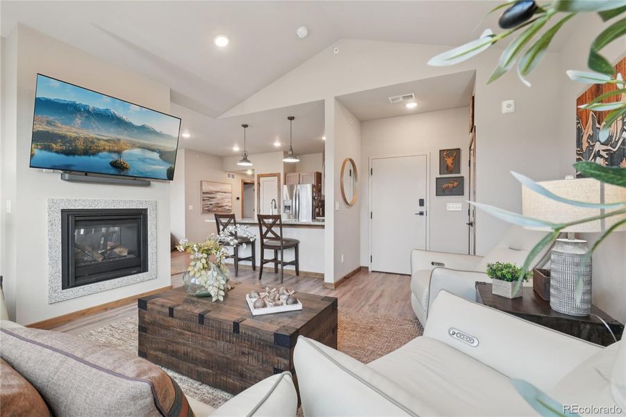 Furnished interior view inside a new home in , Estes Park (Image 13).
