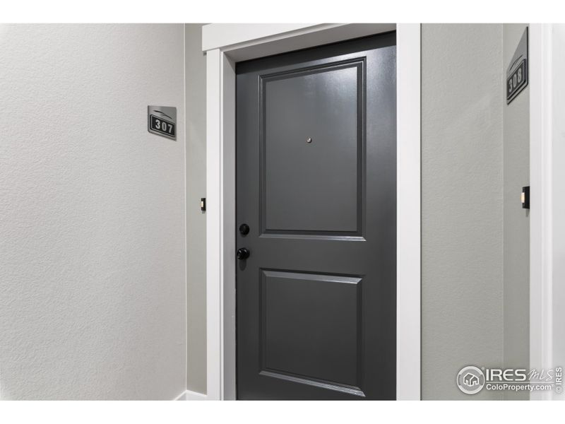 Secure entry hallway to your front door!