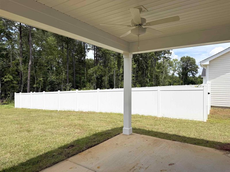 Exterior details and patio area of a home in Westfield, Conway (Image 32).