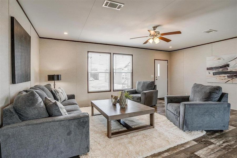 Furnished interior view inside a new home in , Sunset (Image 12).
