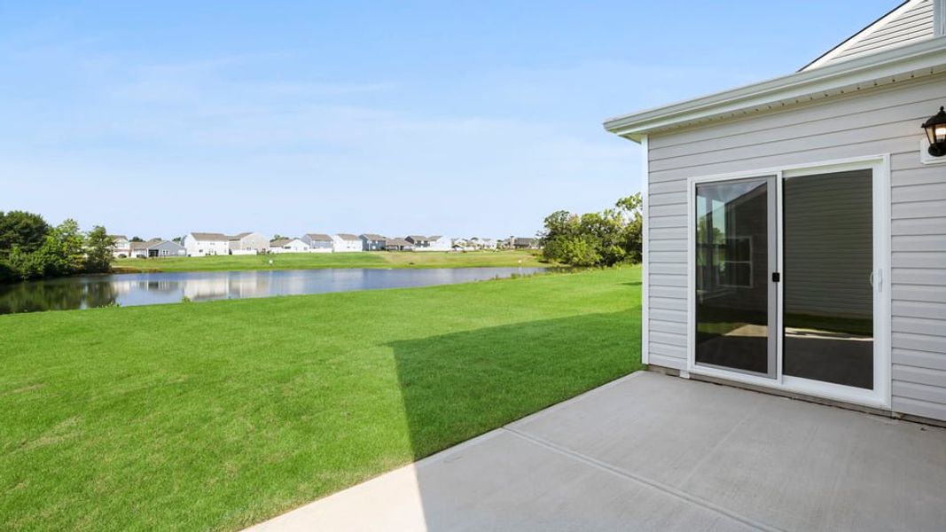 Exterior details and patio area of a home in Durbin Meadows, Fountain Inn (Image 21).