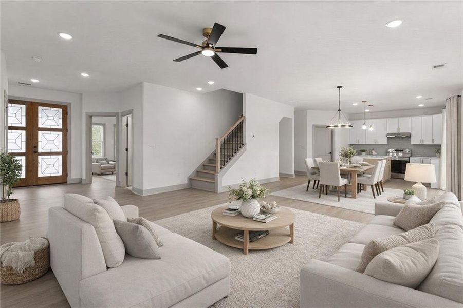 Furnished interior view inside a new home in , Jefferson (Image 8).