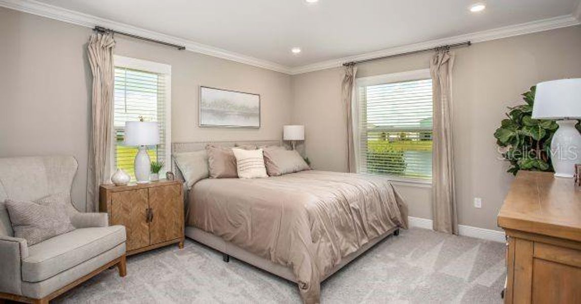 Furnished interior view inside a new home in Avalon Woods, Newberry (Image 20).