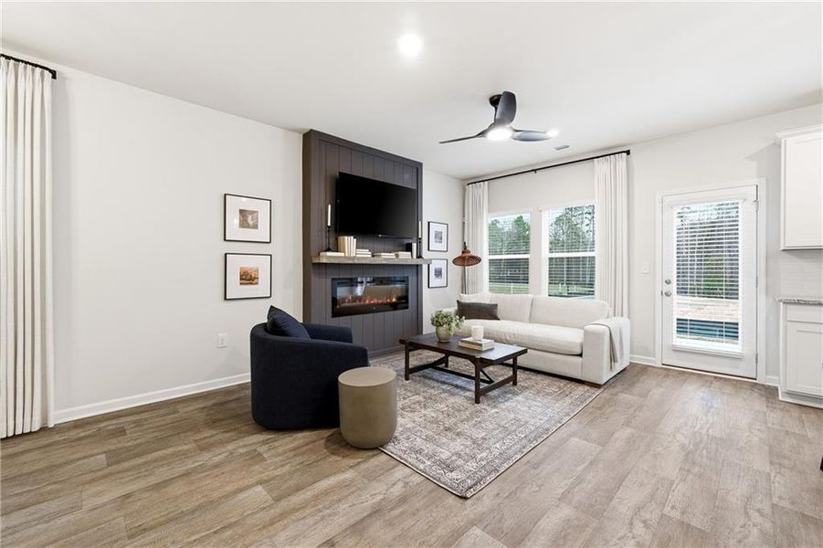 Furnished interior view inside a new home in Concord Oaks, Powder Springs (Image 26).