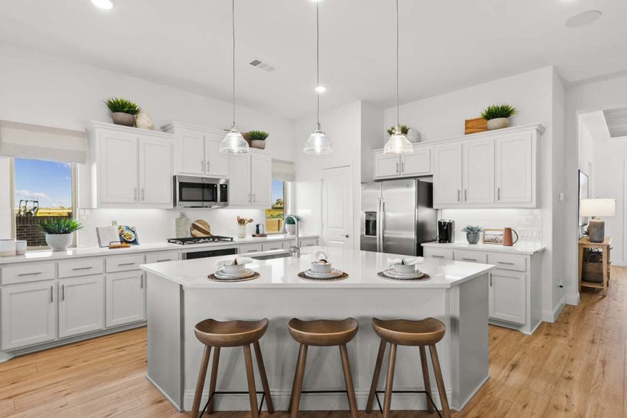 Furnished interior view inside a new home in Creekview Meadows, Pilot Point (Image 5).