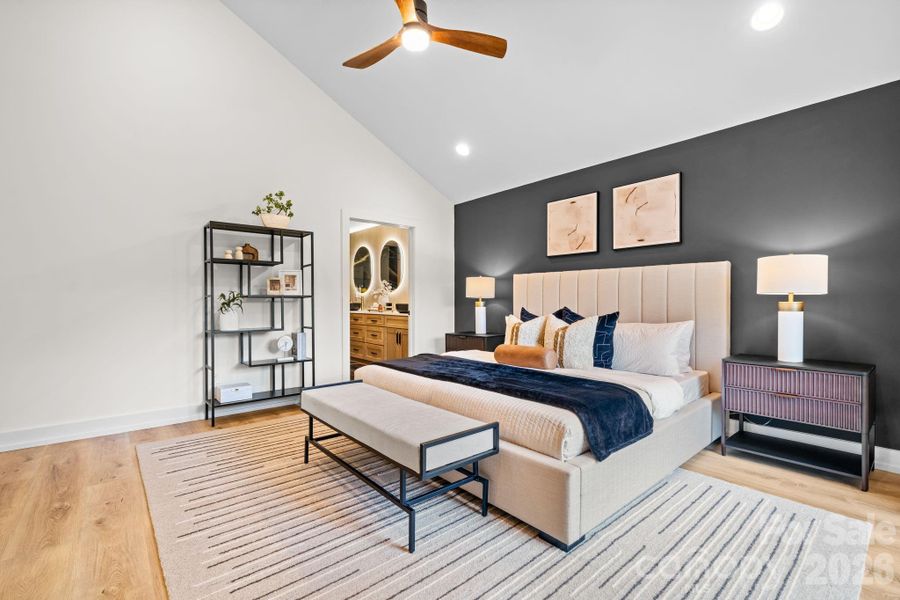 Furnished interior view inside a new home in , Charlotte (Image 16).