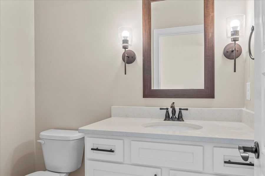 Representative furnished interior of a home built from the Converse Elite by Enchanted Homes in Pointe Summit, Slater-Marietta (Image 46).