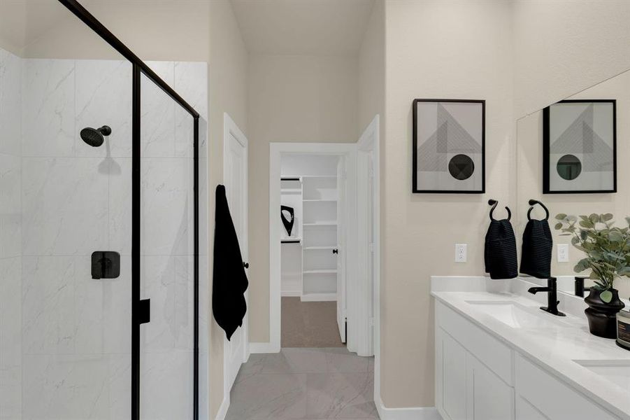 Furnished interior view inside a new home in Hadley Farms, Godley (Image 14). Furnished interior view inside a new home in Hadley Farms, Godley (Image 14).