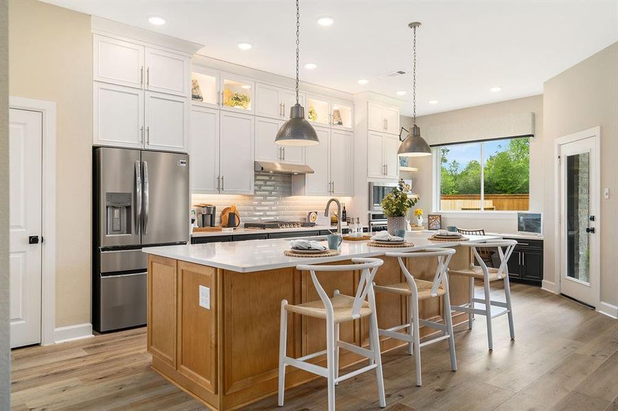 EXAMPLE PHOTO: Gorgeous Kitchen with cabinets to ceiling