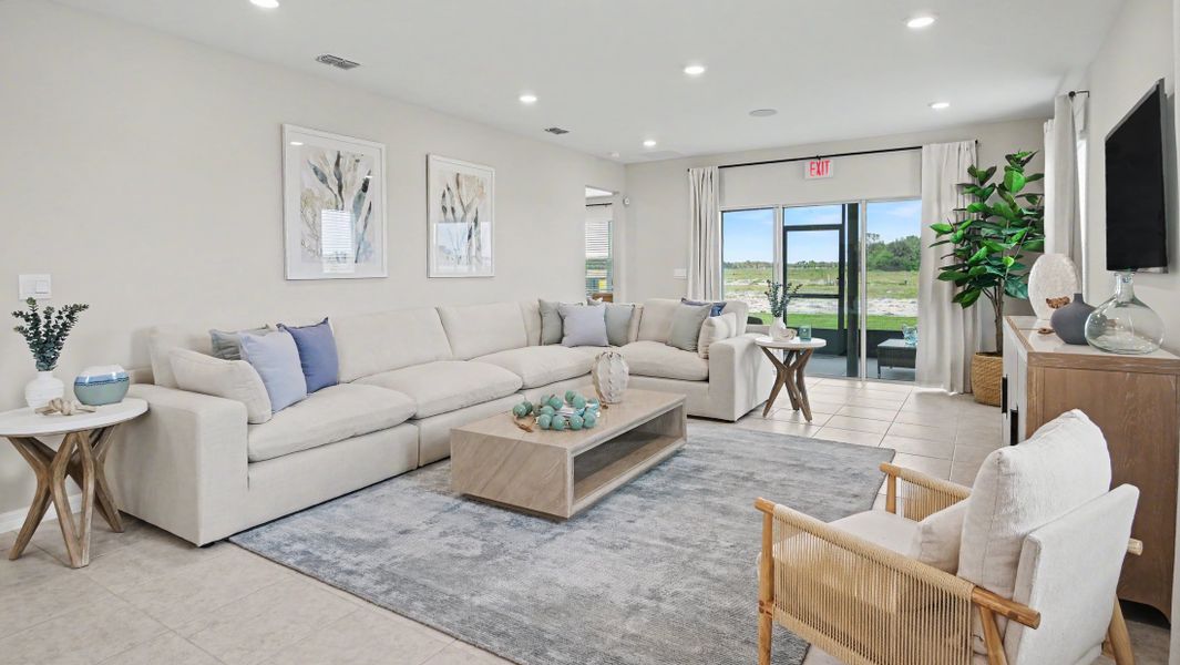 Furnished interior view inside a new home in Malabar Springs, Palm Bay (Image 5).