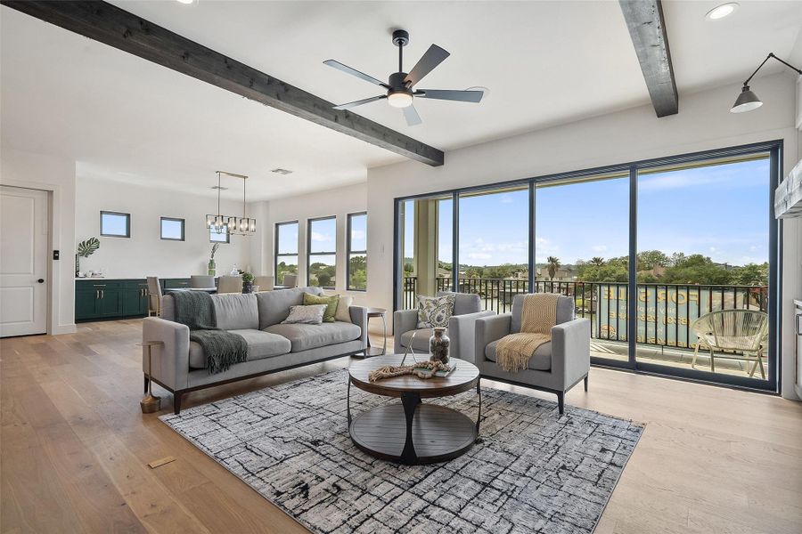 Furnished interior view inside a new home in , Granite Shoals (Image 13).