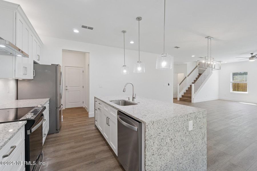 Furnished interior view inside a new home in , Jacksonville (Image 8). Furnished interior view inside a new home in , Jacksonville (Image 8).
