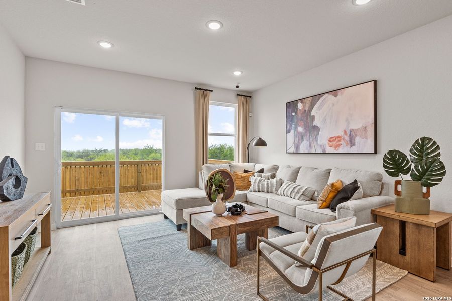 Furnished interior view inside a new home in Park Place, New Braunfels (Image 10).