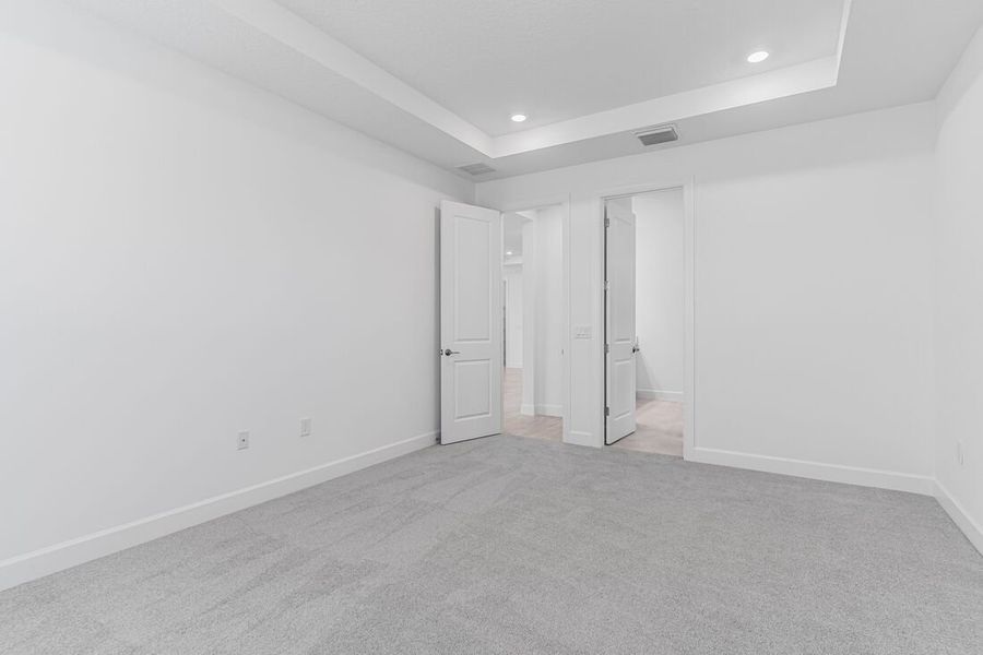 Representative unfurnished interior of a home built from the Azzurro by Taylor Morrison in Esplanade at Center Lake Ranch, St. Cloud (Image 13). Representative unfurnished interior of a home built from the Azzurro by Taylor Morrison in Esplanade at Center Lake Ranch, St. Cloud (Image 13).