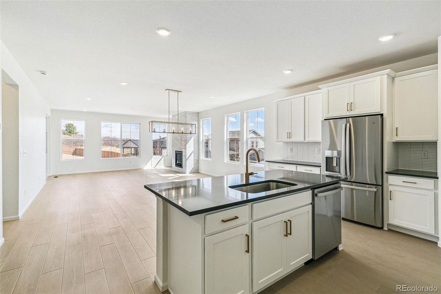 Furnished interior view inside a new home in Terrain Oak Valley, Castle Rock (Image 11).