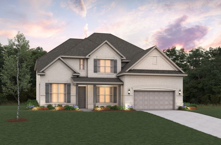 Representative exterior photo of a completed home built from the Madison by Beazer Homes in Lovers Landing, Forney, TX (Image 2).