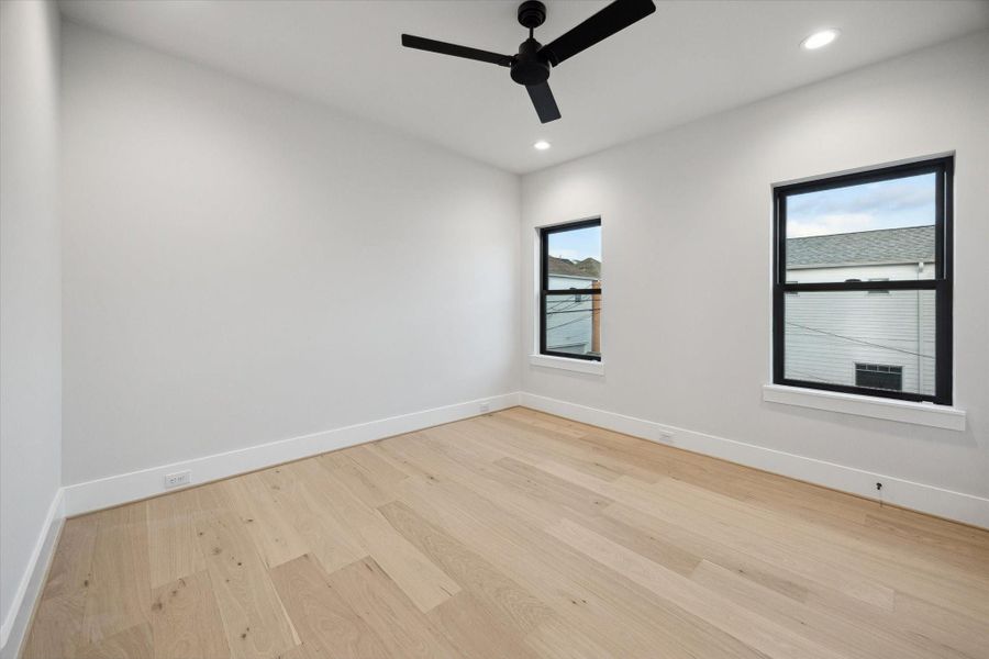 One of the secondary bedrooms.