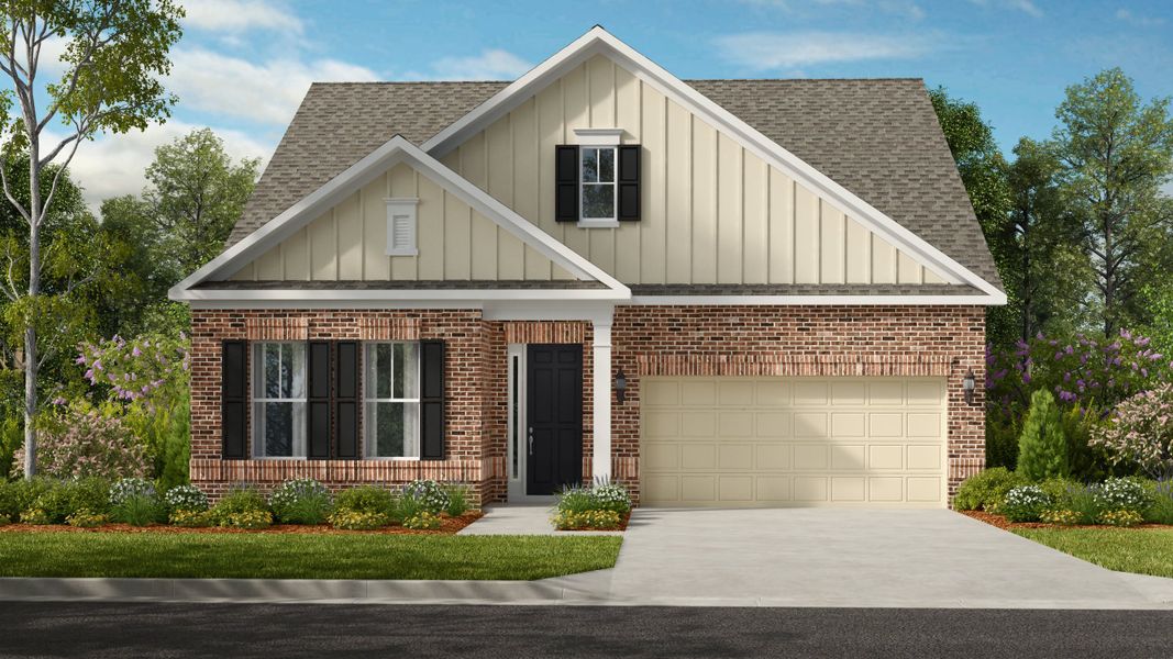 Representative exterior photo of a completed home built from the Presley by Taylor Morrison in River Falls, Tega Cay, SC (Image 22).