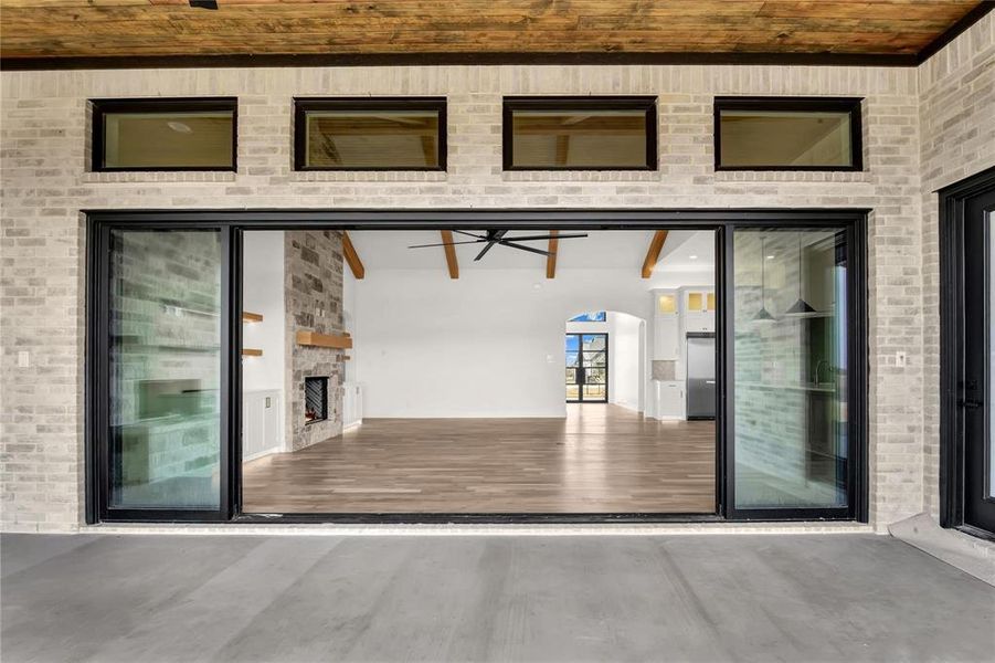 Exterior details and patio area of a home in , Aledo (Image 28).