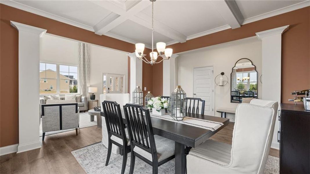 Furnished interior view inside a new home in Heritage Pointe, Senoia (Image 12).