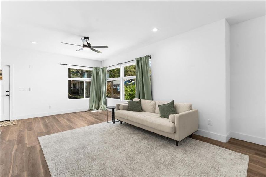 Furnished interior view inside a new home in , Atlanta (Image 68).