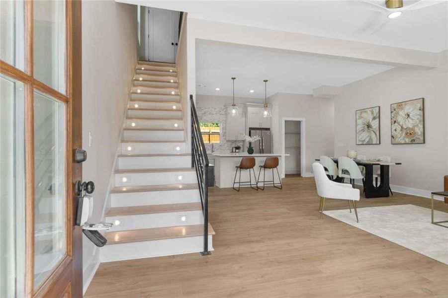 Furnished interior view inside a new home in , Atlanta (Image 3).