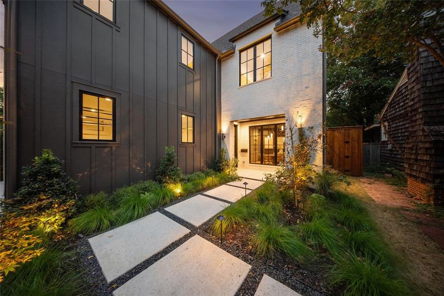 Exterior details and patio area of a home in , Dallas (Image 2). Exterior details and patio area of a home in , Dallas (Image 2).