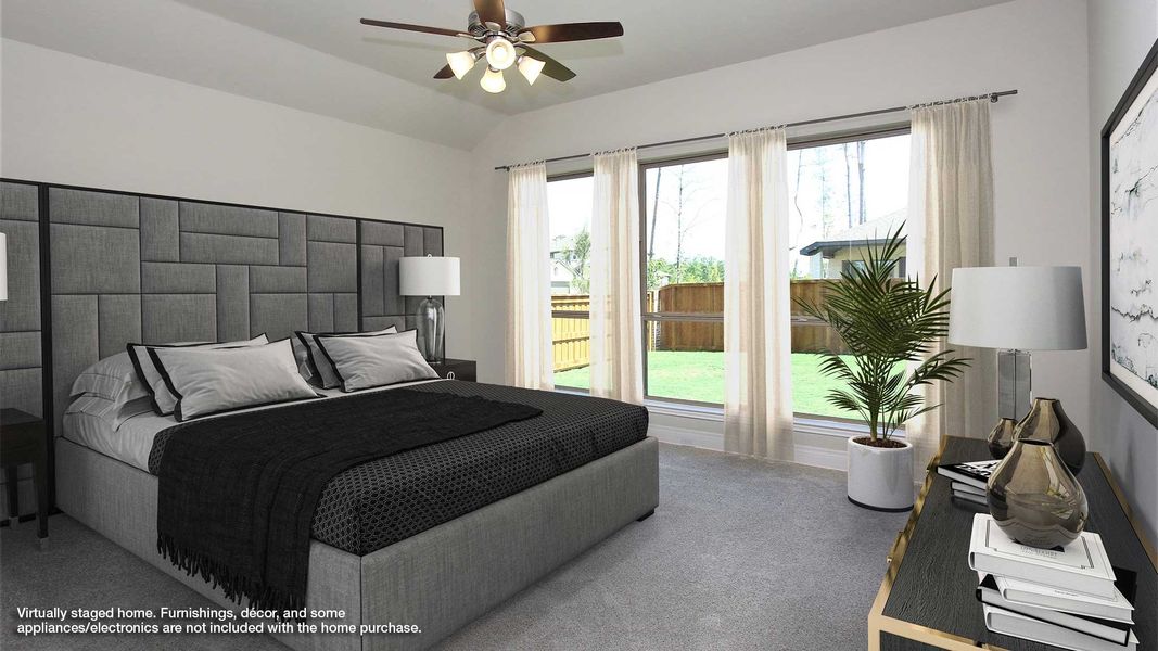 Representative furnished interior of a home built from the 2737M by Perry Homes in Lakes of Cane Island, Katy (Image 6).
