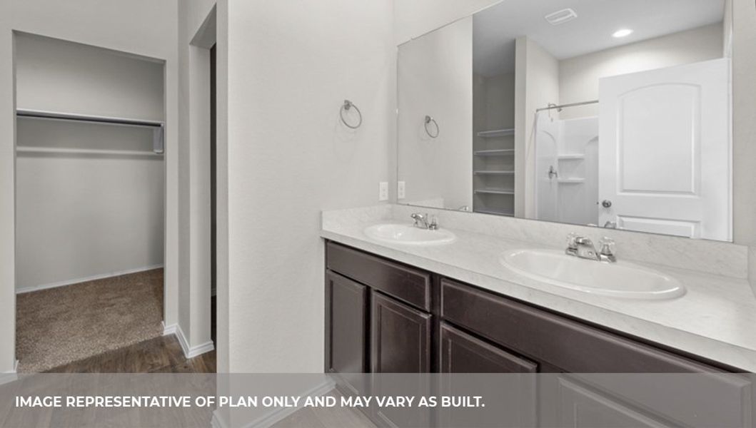 Representative furnished interior of a home built from the Midland by D.R. Horton in Harrington Trails at The Canopies, New Caney (Image 8).