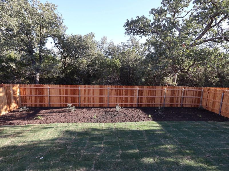 Exterior details and patio area of a home in Edgewood, Leander (Image 20).