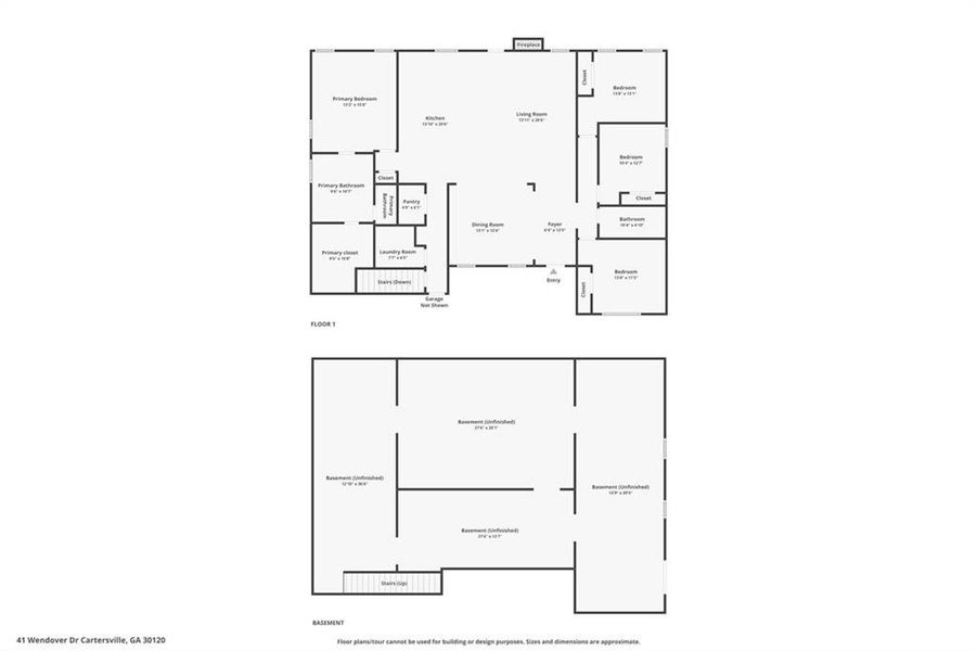 2D floor plan layout of this home in , Calhoun, GA (Image 5). 2D floor plan layout of this home in , Calhoun, GA (Image 5).