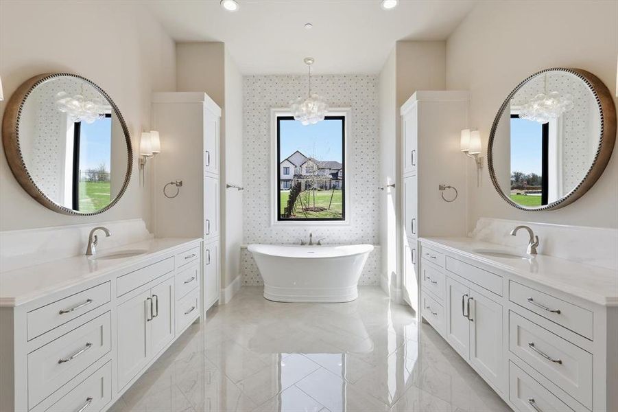Furnished interior view inside a new home in , Bartonville (Image 12).