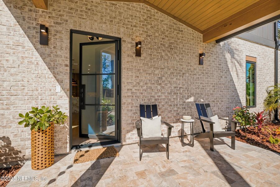 Exterior details and patio area of a home in , Neptune Beach (Image 34). Exterior details and patio area of a home in , Neptune Beach (Image 34).