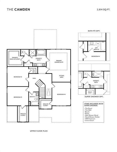 2D floor plan layout of this home in , Buford, GA (Image 3).
