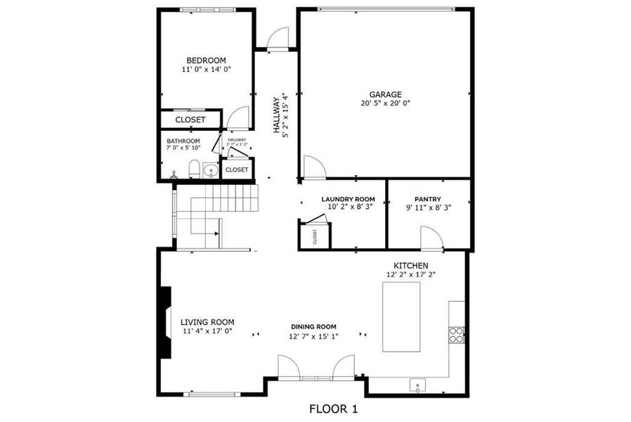 2D floor plan layout of this home in , Dallas, TX (Image 5).