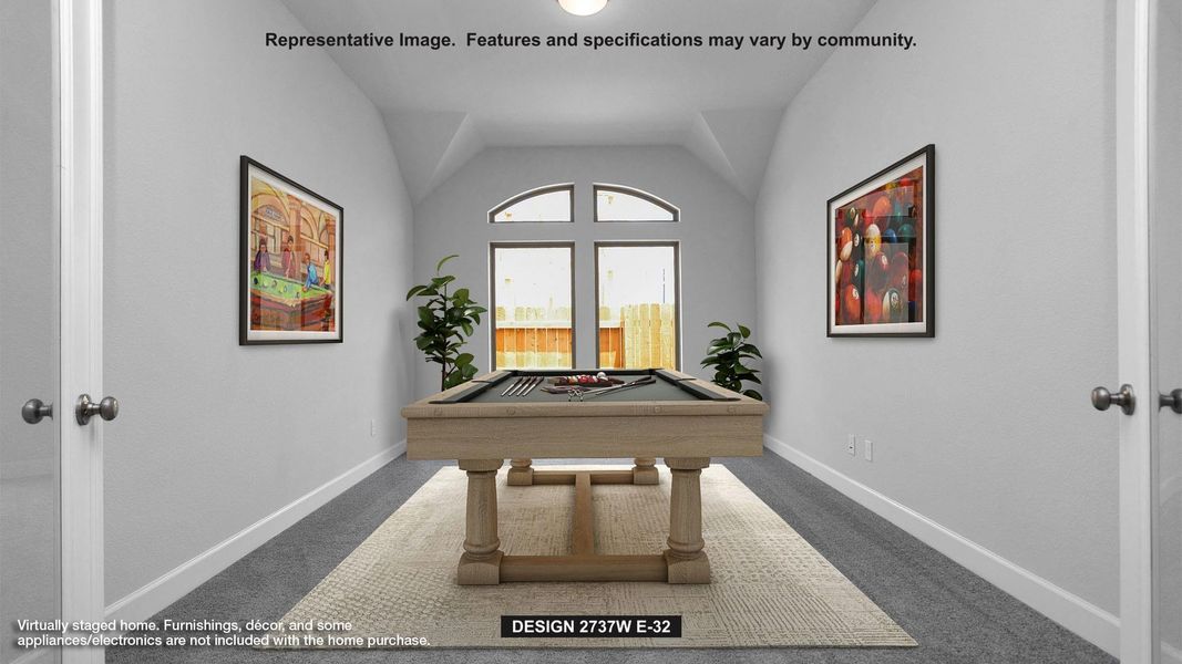 Furnished interior view inside a new home in Cross Creek West, Fulshear (Image 7). Furnished interior view inside a new home in Cross Creek West, Fulshear (Image 7).