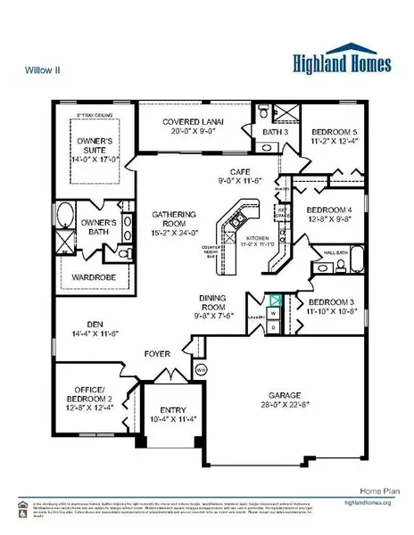 Willow II - Home Layout