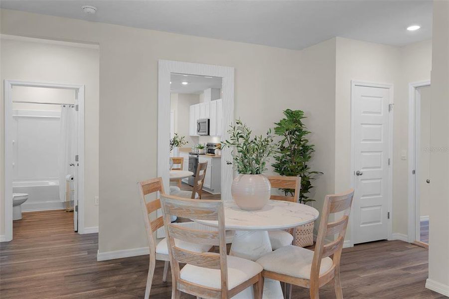 Furnished interior view inside a new home in Wind Meadows South, Bartow (Image 30).