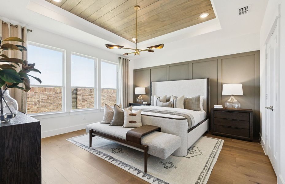 Furnished interior view inside a new home in Whitewing Trails, Princeton (Image 13).