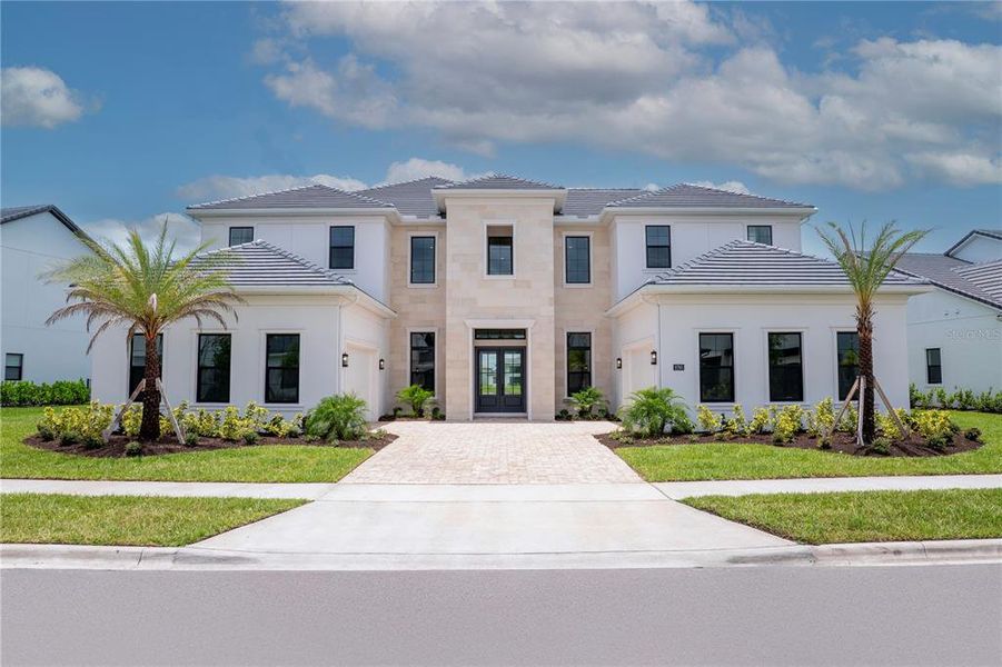 Front exterior of a new home in , Orlando, FL, highlighting curb appeal (Image 25).