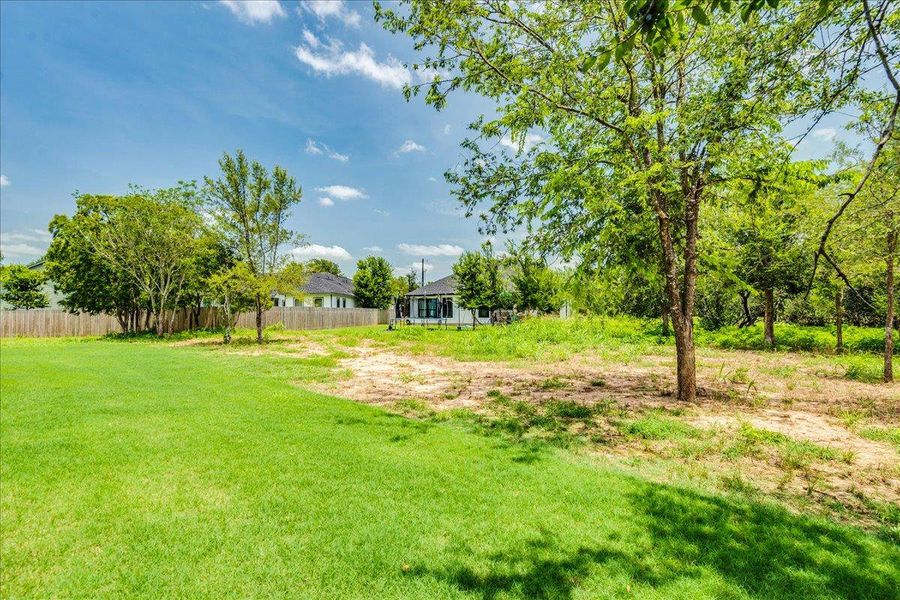 Spacious lot provides ample opportunity for outdoor enjoyment and potential expansion.