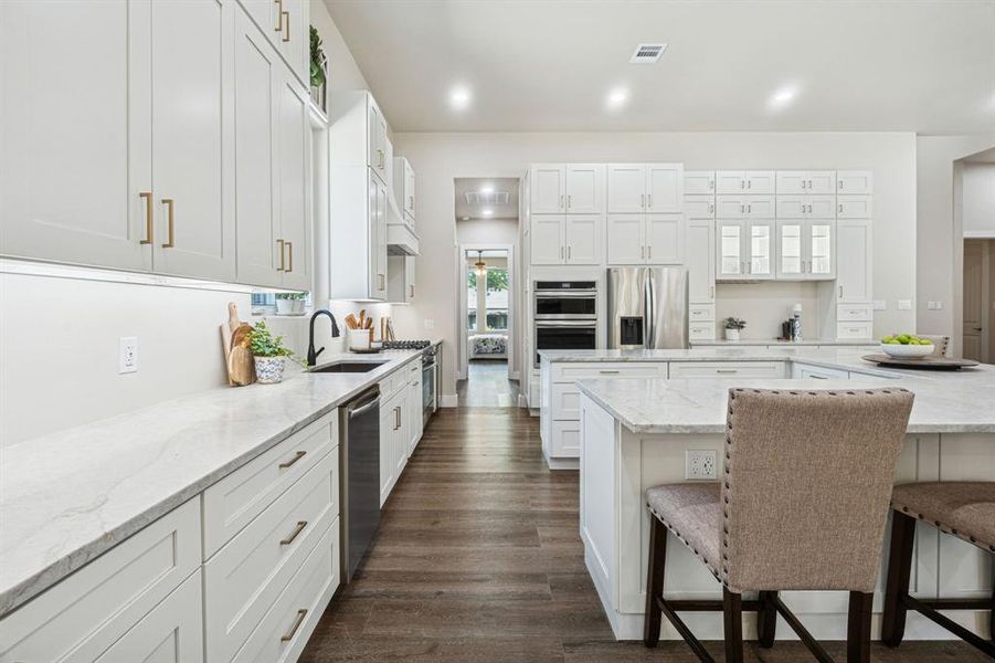 Furnished interior view inside a new home in , Highland Village (Image 6).