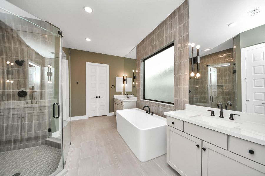 Furnished interior view inside a new home in Bridgeland 45', 50', 70', Cypress (Image 10).